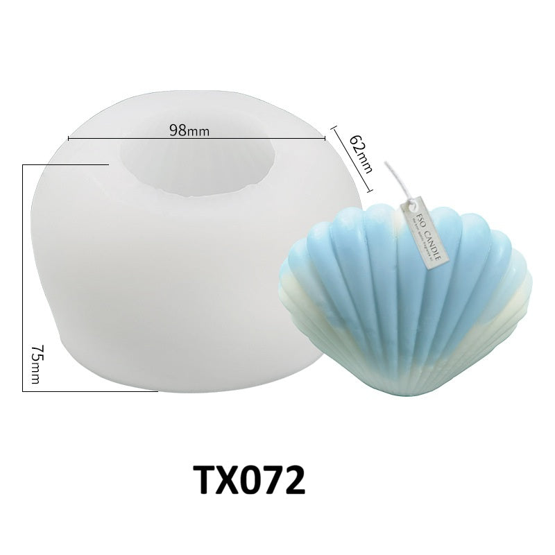 Scallop Shell Aroma Candle Silicone Mold