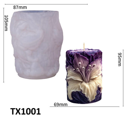Lily Flower Scented Candle Silicone Mold