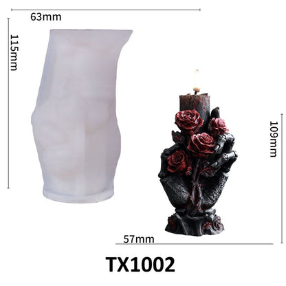 Skeleton Hand Series Scented Candle Silicone Mold