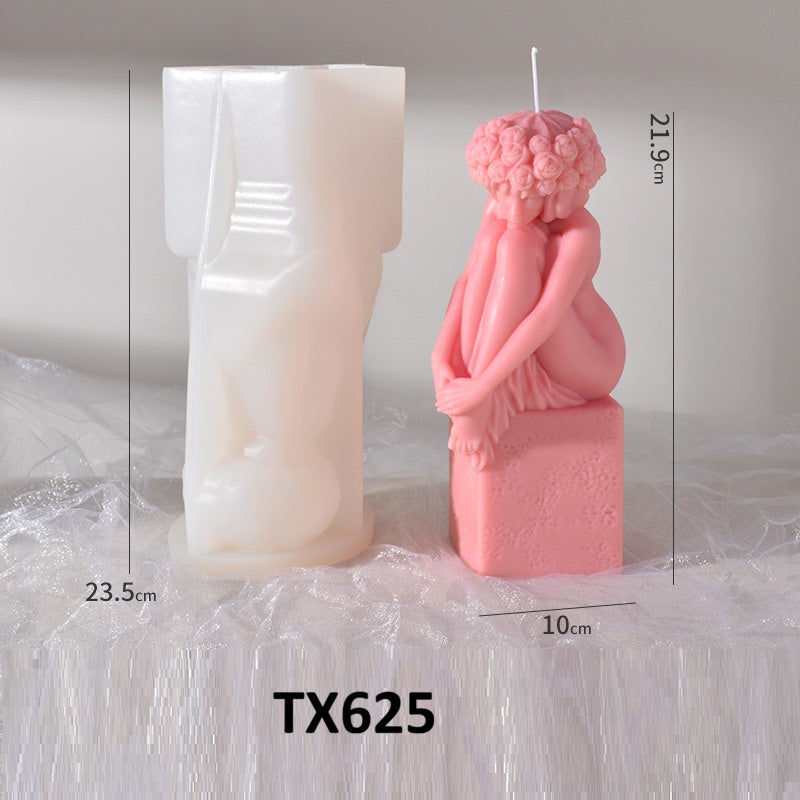 3D Figure Silicone Candle Mold
