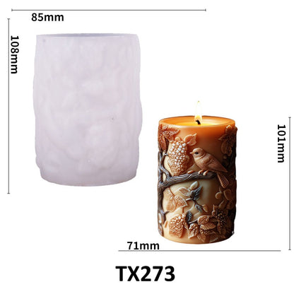 Birds' Joyous Song Aroma Candle Silicone Mold