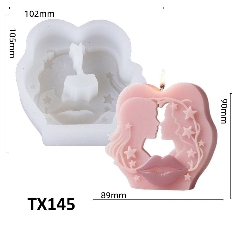 Lip Scented Candle Silicone Mold