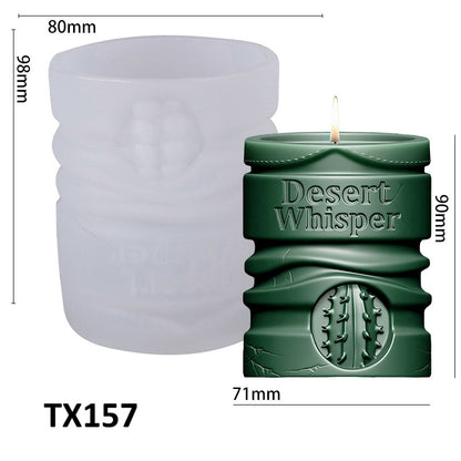 Cylinder Scented Silcone Candle Mold