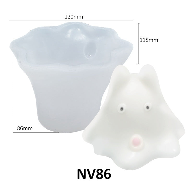 3D Animal Shaped Silicone Mold for Jelly Candles and Aromatherapy