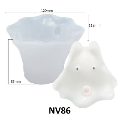 3D Animal Shaped Silicone Mold for Jelly Candles and Aromatherapy