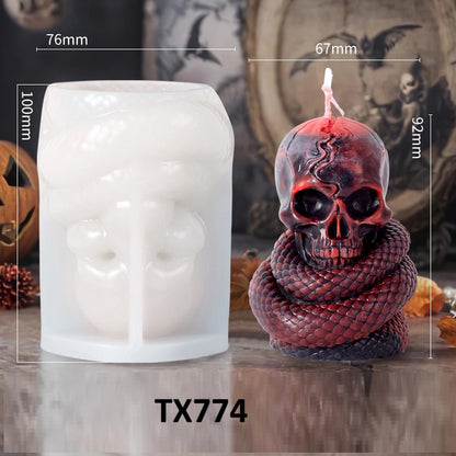 Halloween Skull Scented Candle Mold