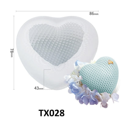Heart Shaped Silicone Mold for Scented Candles