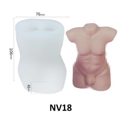 Human Figure Scented Candle Silicone Mold