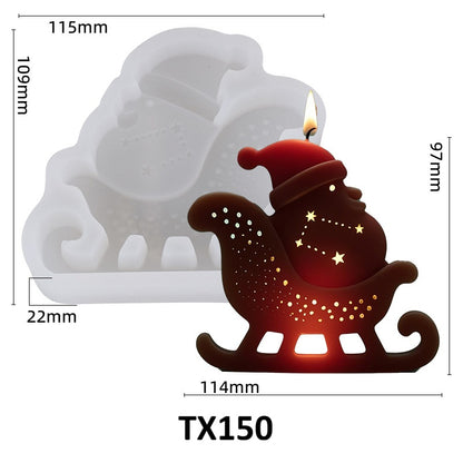 Santa Claus Scented Candle Silicone Mold