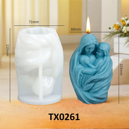 Mother and Child Scented Candle Silicone Mold
