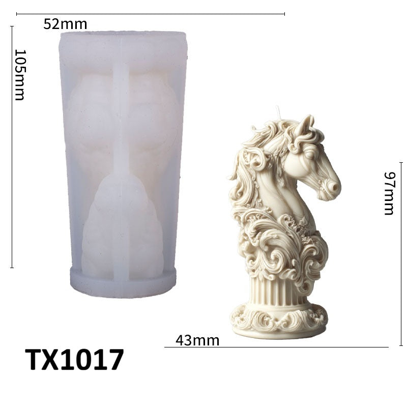 Galloping Horse Totem Scented Candle Silicone Mold