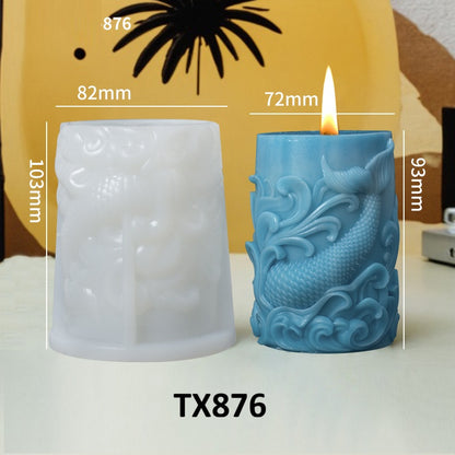 3D Marine Life Series Scented Candle Silicone Mold