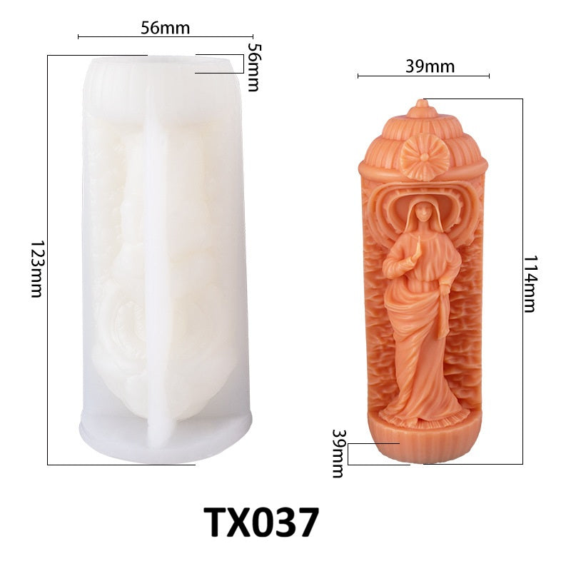 Pillar Candle Silicone Mold