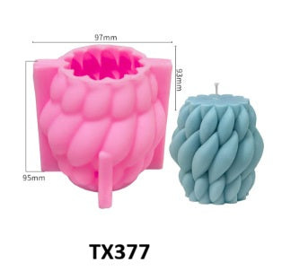 Modern Spiral Raindrop 3D Silicone Candle Mold