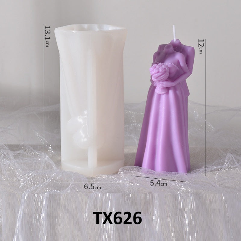 3D Figure Silicone Candle Mold