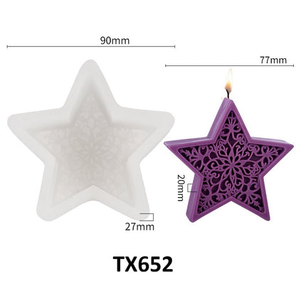 Celestial Moon & Stars 3D Silicone Candle Mold