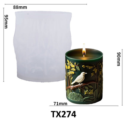 Birds' Joyous Song Aroma Candle Silicone Mold