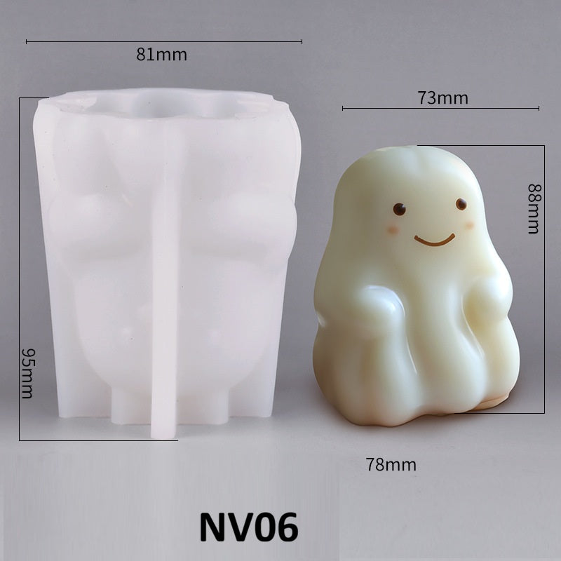 3D Animal Shaped Silicone Mold for Jelly Candles and Aromatherapy