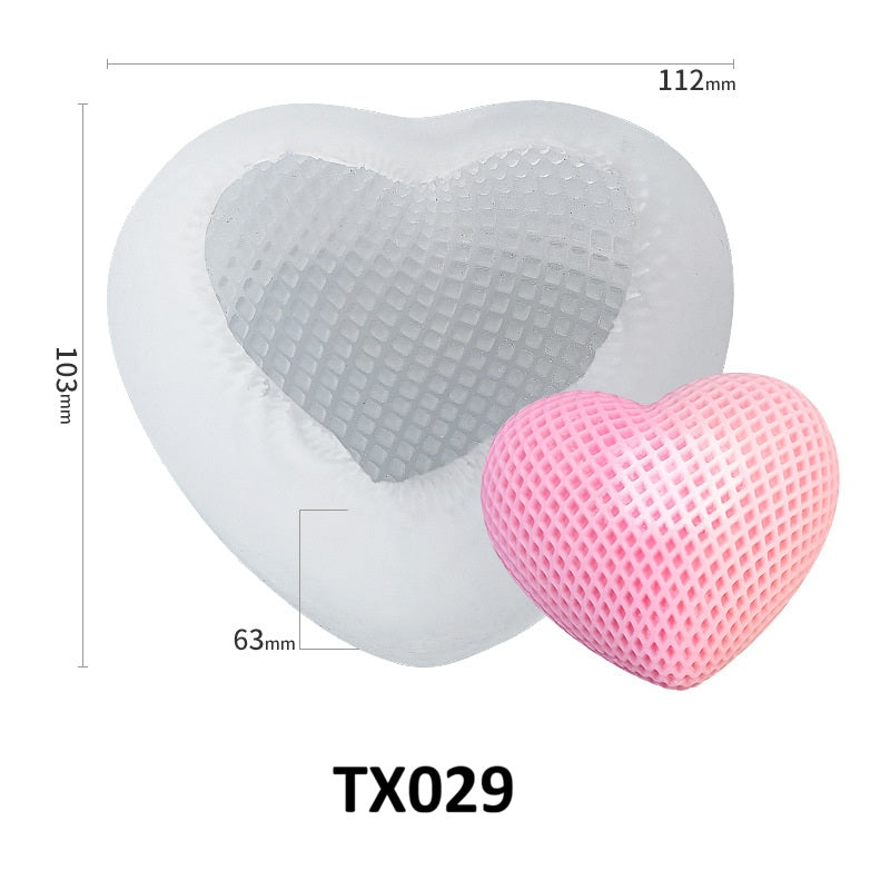Heart Shaped Silicone Mold for Scented Candles