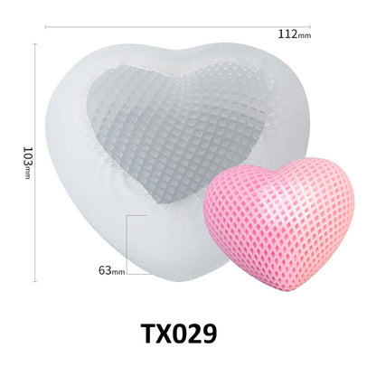 Heart Shaped Silicone Mold for Scented Candles
