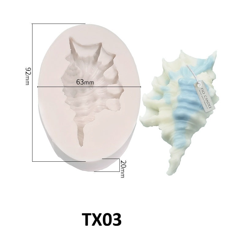 Scallop Shell Aroma Candle Silicone Mold