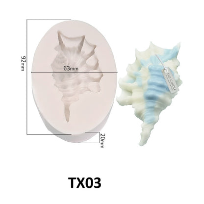 Scallop Shell Aroma Candle Silicone Mold