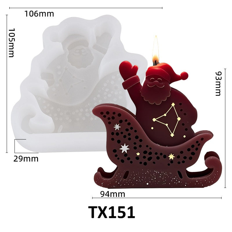 Santa Claus Scented Candle Silicone Mold