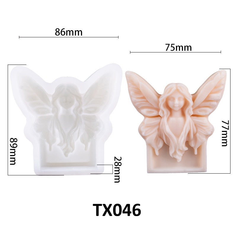 3D Butterfly Pixie Aroma Silicone Mold