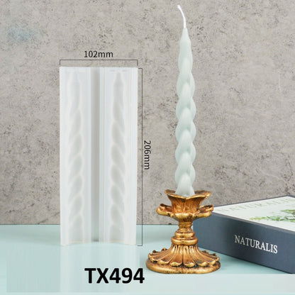 Long Pillar Scented Candle Silicone Mold