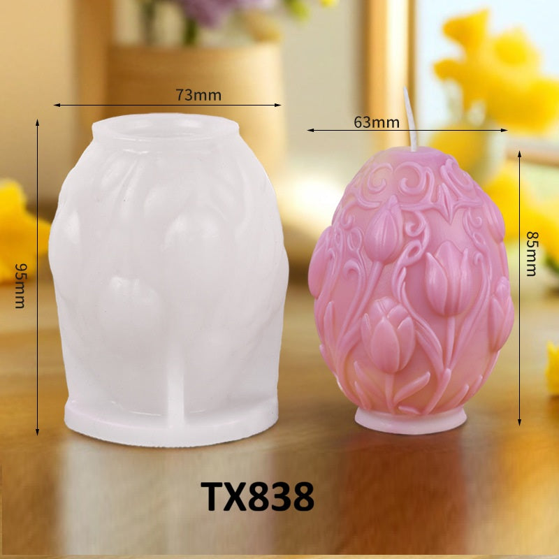 Tulip Flower Scented Candle Silicone Mold