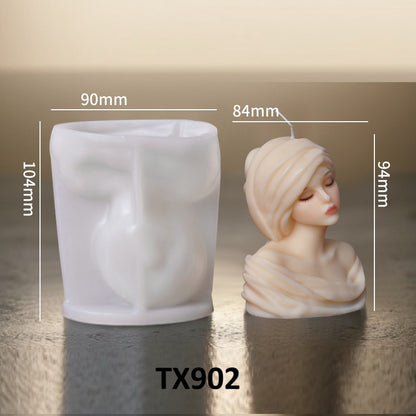 3D Portrait Scented Candle Silicone Mold