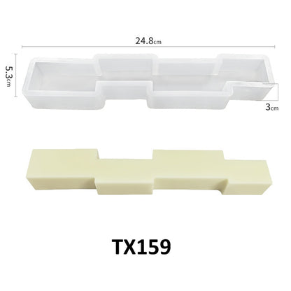 Irregular Long Strip Silicone Candle Mold