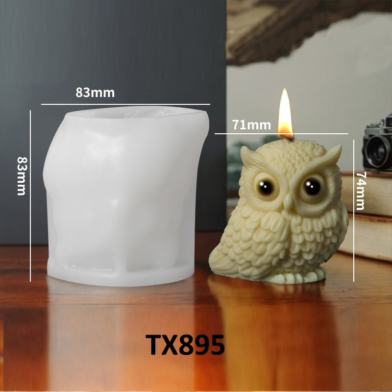 Halloween Owl Scented Candle Silicone Mold