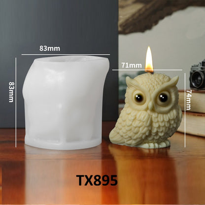 Halloween Owl Scented Candle Silicone Mold