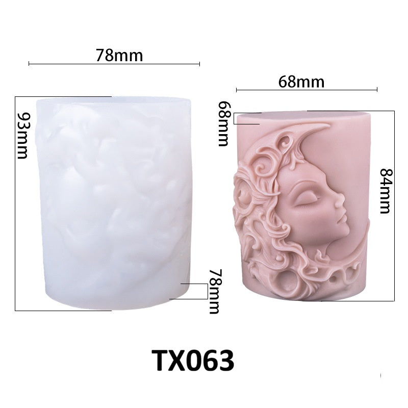 Sun Goddess Scented Candle Silicone Mold