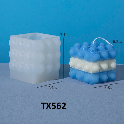 Bubble Cube Scented Candle Silicone Mold