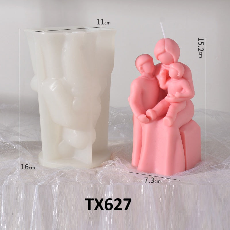 3D Figure Silicone Candle Mold