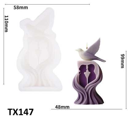 Peace Dove Scented Candle Silicone Mold