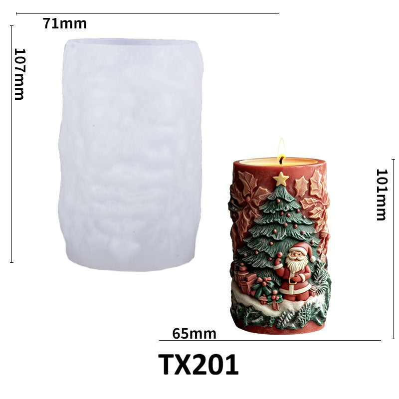 Christmas Series Scented Candle Silicone Mold