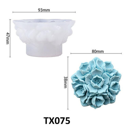 Flower Ball Scented Candle Silicone Mold