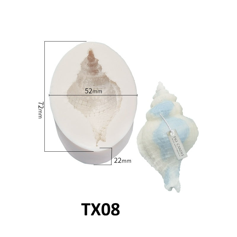 Scallop Shell Aroma Candle Silicone Mold