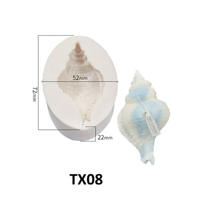 Scallop Shell Aroma Candle Silicone Mold