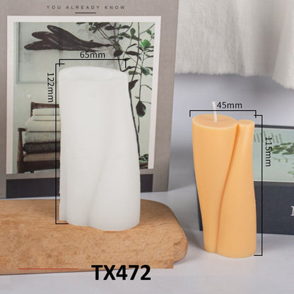 Spiral Cylinder Scented Candle Silicone Mold