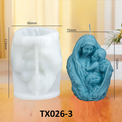 Mother and Child Scented Candle Silicone Mold
