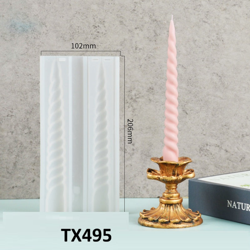 Long Pillar Scented Candle Silicone Mold