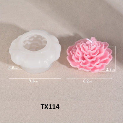 3D Lotus Flower Silicone Mold for Candle & Car Diffuser Stone Making