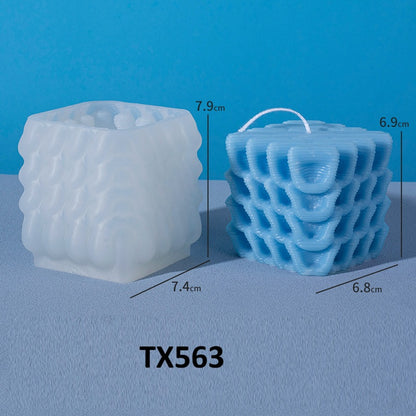 Bubble Cube Scented Candle Silicone Mold