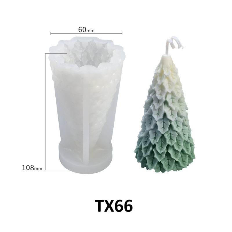 Christmas 3D DIY Silicone Scented Candle Mold