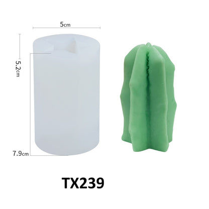 3D Succulent Cactus Aroma Silicone Mold