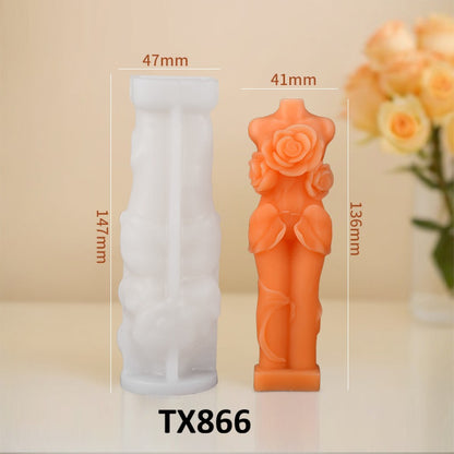 Rose Scented Candle Silicone Mold